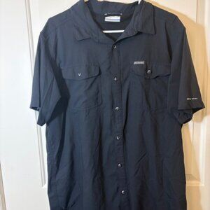 Columbia PFG Vented Short Sleeve Fishing Shirt – Black